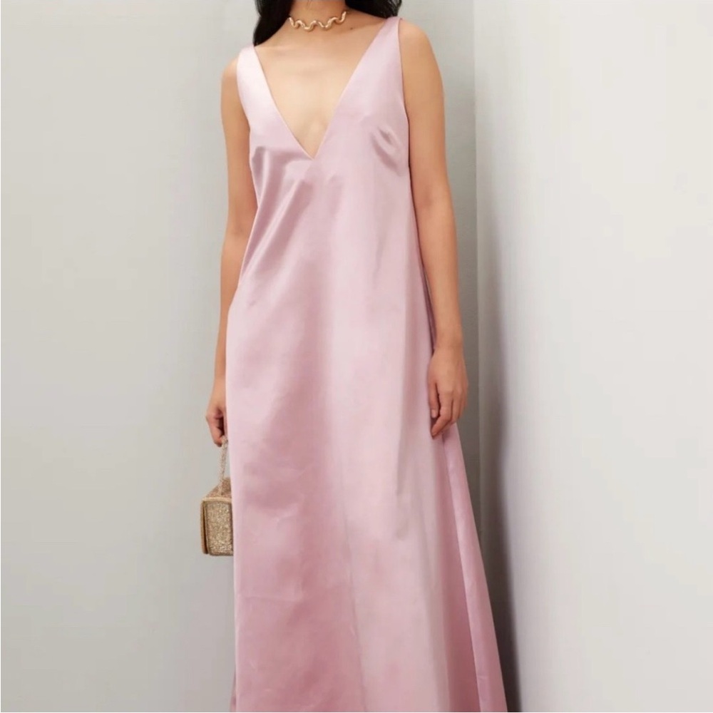 STAUD Teagan Pink Maxi Dress